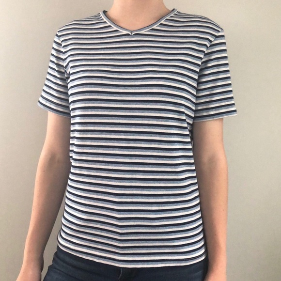 Blue Striped Top - Picture 3 of 4